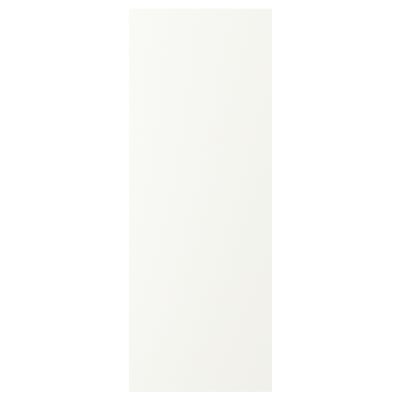 White kitchen cabinet front, rectangular, smooth surface, simple design.