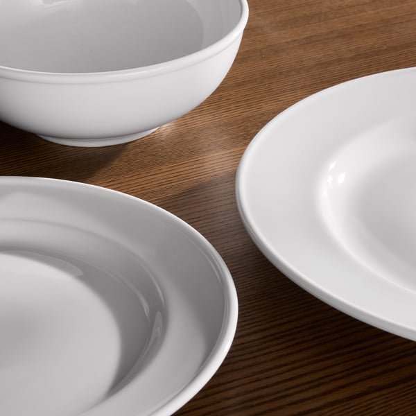 VARDAGEN 18-piece dinnerware set, white