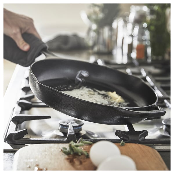 VARDAGEN Frying pan, cast iron, 28 cm (11) - IKEA