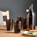 VARDAGEN Glass, brown, 10 oz