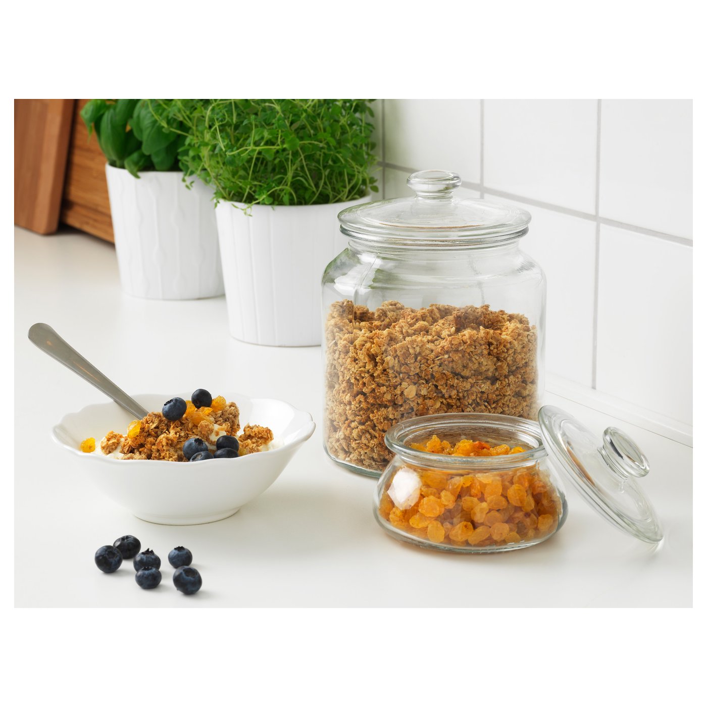 VARDAGEN Jar with lid, clear glass. Shop IKEA® IKEA