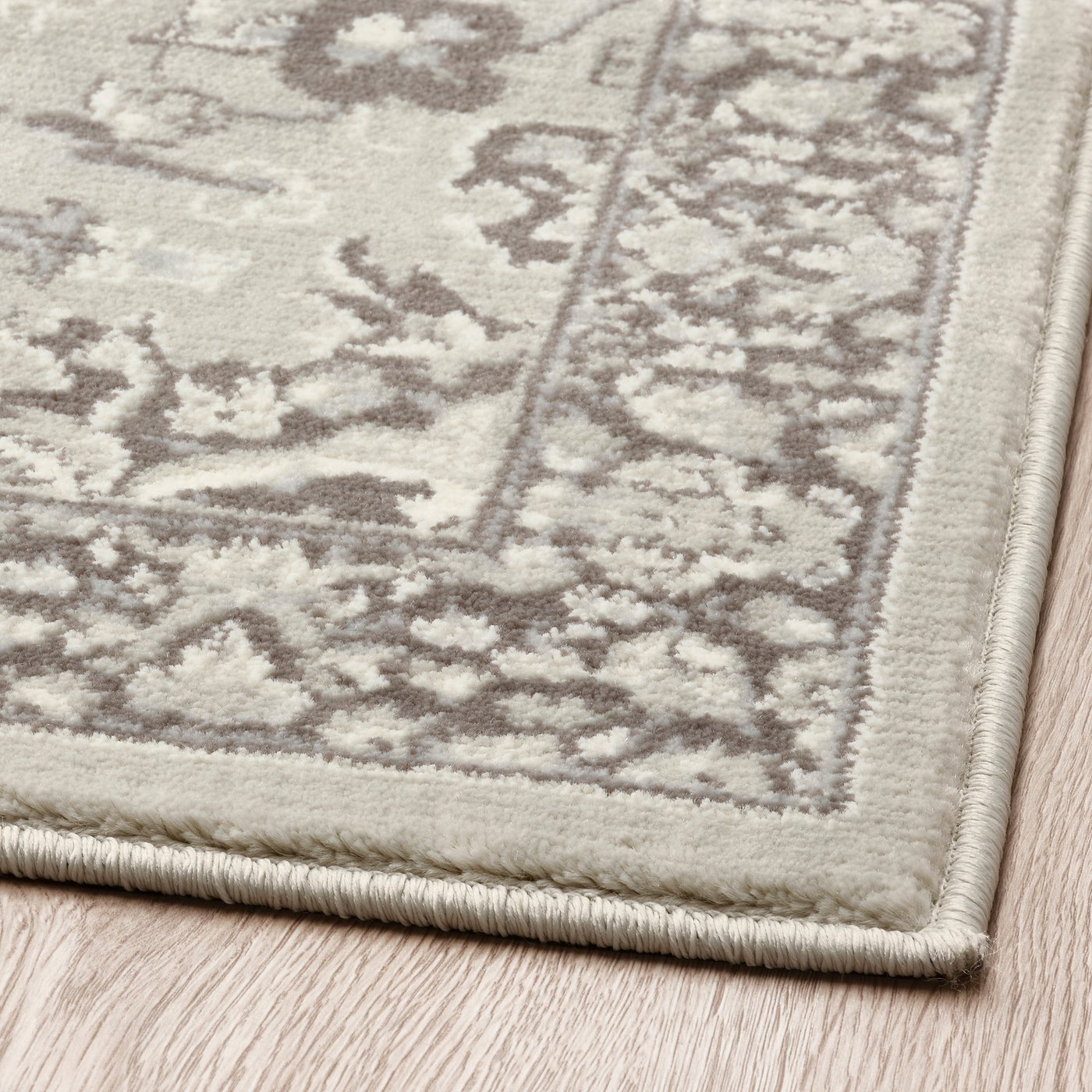 VEDBÄK rug, low pile, light gray, 80x180 cm (2'7