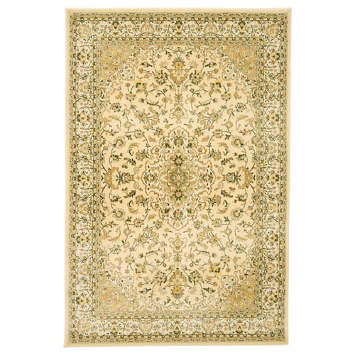 VEDBÄK rug, low pile, yellow/green, 133x195 cm (4'4"x6'5") IKEA CA