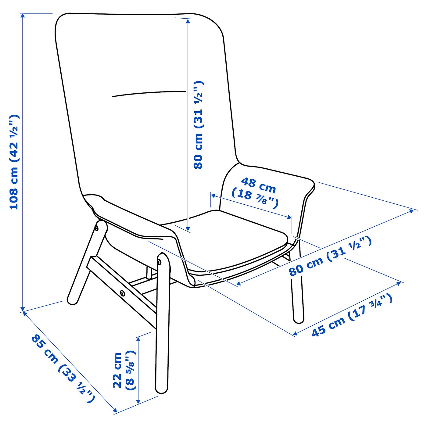 VEDBO armchair high, Gunnared light green - IKEA CA