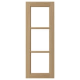 VEDHAMN Glass door, oak, 15x40 "