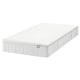 VESTERÖY Mattress and mattress pad, medium firm white/Näsfjället white, Twin