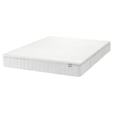 VESTERÖY Mattress and mattress pad, medium firm white/Näsfjället white, Queen