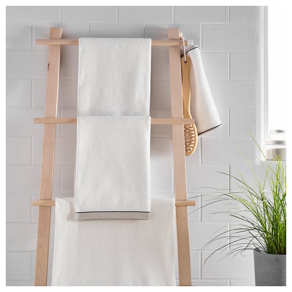 VIKFJÄRD Bath sheet, white, 39x59" (100x150 cm) IKEA
