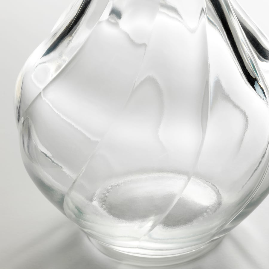 VILJESTARK vase, clear glass, 17 cm (6 ¾") IKEA CA