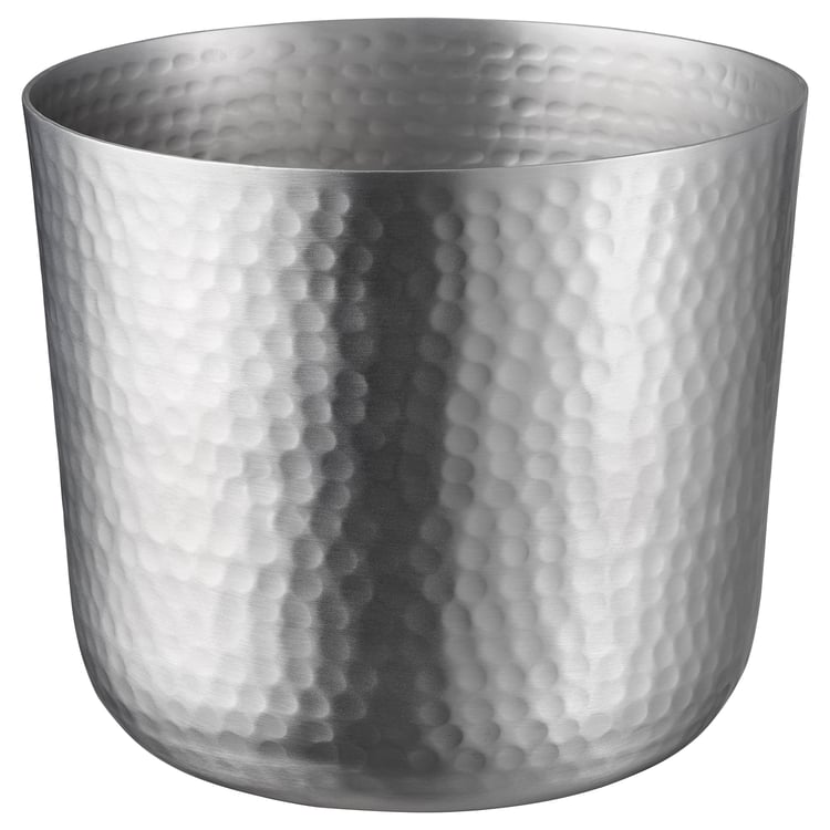 VINDFLÄKT plant pot, silver color, 15 cm (6") IKEA CA
