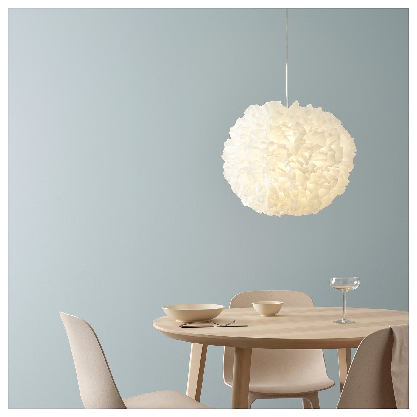 VINDKAST pendant lamp, white, 50 cm (20