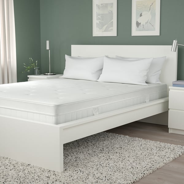 VINGELEN Eurotop hybrid mattress, plush/white, Queen