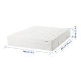 VINGELEN Eurotop hybrid mattress, plush/white, King