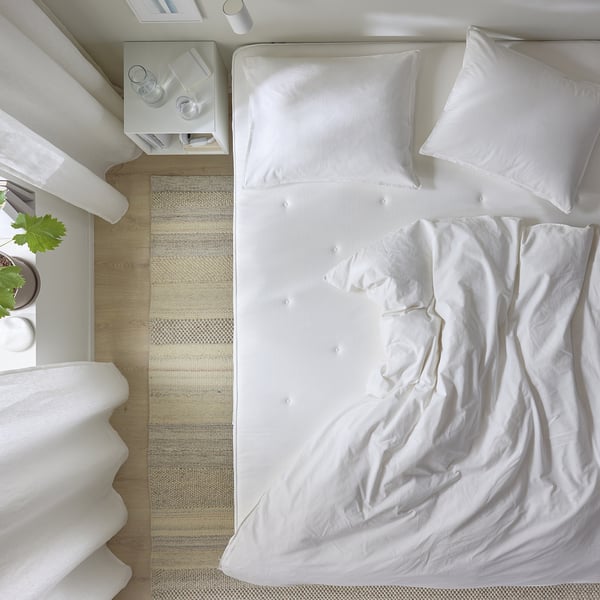 VINGELEN Eurotop hybrid mattress, plush/white, Queen