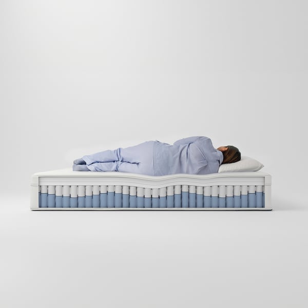 VINGELEN Eurotop hybrid mattress, plush/white, Queen