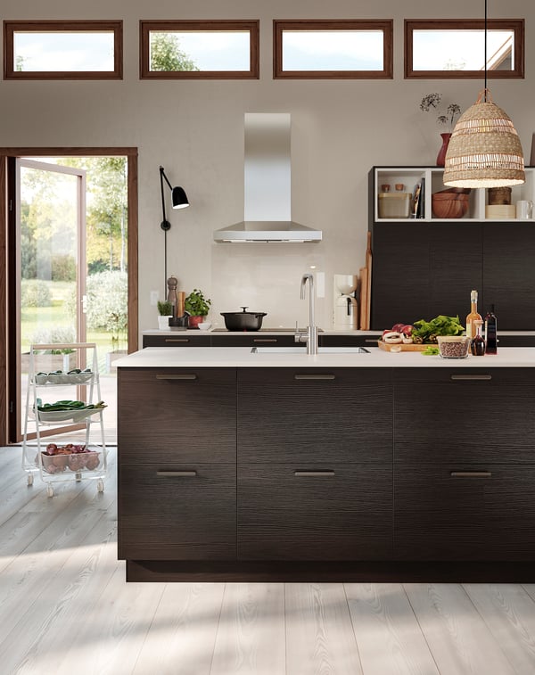 VINSTGIVANDE Wall mounted range hood, Stainless steel