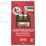 VINTERSAGA Bag of Chocolate Santas, Rainforest Alliance Certified, 3 oz