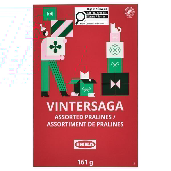 VINTERSAGA Gift box, assorted pralines Rainforest Alliance Certified, 6 oz