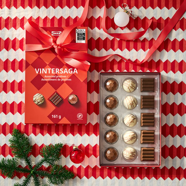 VINTERSAGA Gift box, assorted pralines Rainforest Alliance Certified, 6 oz
