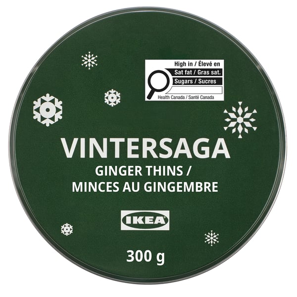 VINTERSAGA Ginger thins, 1 lb