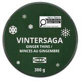VINTERSAGA Ginger thins, 1 lb