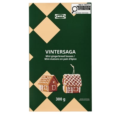 VINTERSAGA Mini gingerbread house, self-assembly, 11 oz