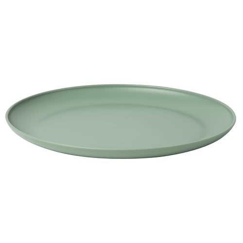 VITABBORRE Plate, green, 10 "