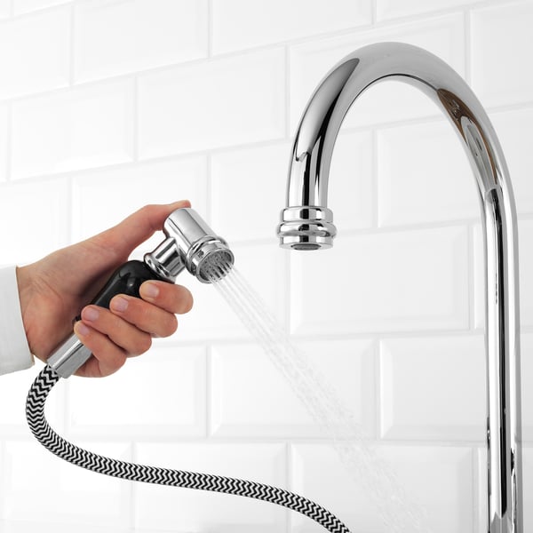 Vithavet Kitchen Faucet Separate Handspray Chrome Plated Ikea