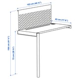 VITVAL Desk top, white, Twin