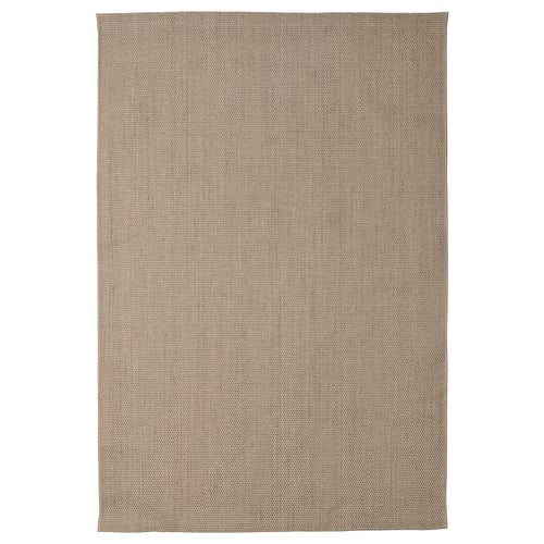 VODSKOV Rug, flatwoven, natural/light gray, 4 ' 4 "x6 ' 5 "