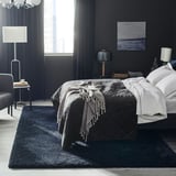 VOLLERSLEV Rug, high pile, dark blue, 6 ' 7 "x9 ' 10 "