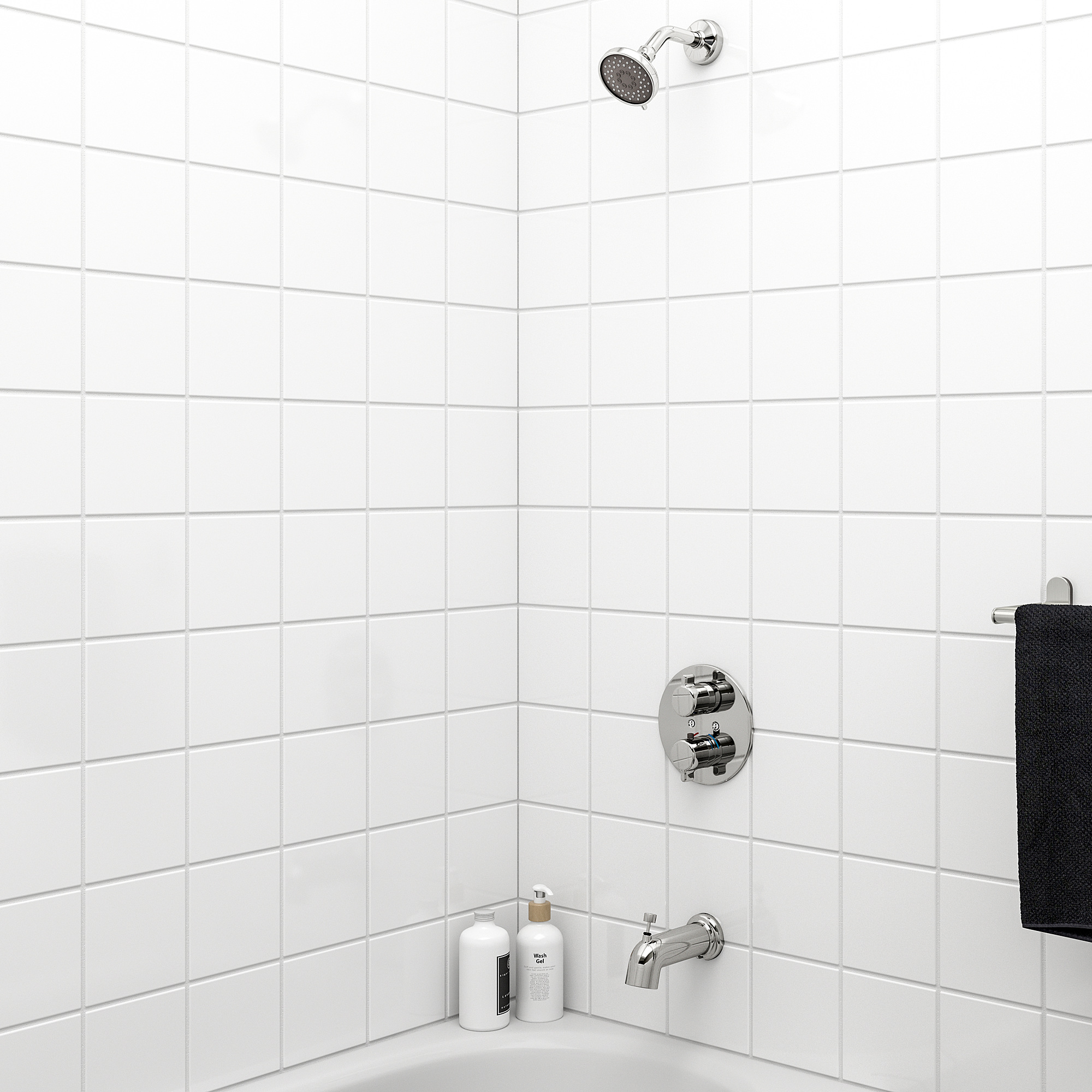 VOXNAN Bath/shower set thermostatic faucet, chrome plated
