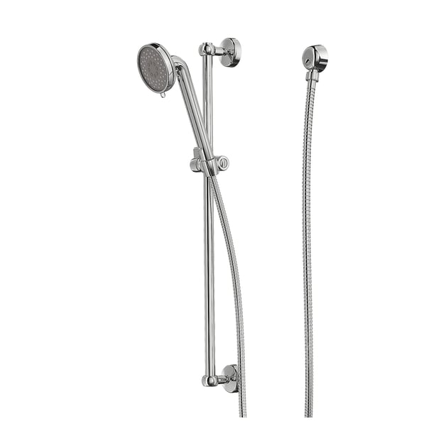 VOXNAN riser rail with hand shower/outlet, chrome plated IKEA CA