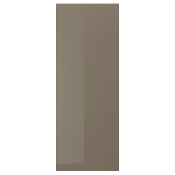 VOXTORP Cover panel, high gloss dark gray-brown, 36x96 "