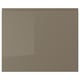 VOXTORP Door, high gloss dark gray-brown, 24x20 "