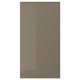 VOXTORP Door, high gloss dark gray-brown, 21x40 "