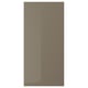 VOXTORP Door, high gloss dark gray-brown, 24x50 "