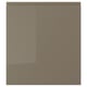 VOXTORP Door, high gloss dark gray-brown, 18x20 "