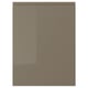 VOXTORP Door, high gloss dark gray-brown, 15x20 "