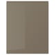 VOXTORP Door, high gloss dark gray-brown, 24x30 "