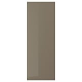 VOXTORP Door, high gloss dark gray-brown, 18x50 "