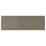 VOXTORP Drawer front, high gloss dark gray-brown, 15x5 "