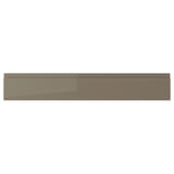 VOXTORP Drawer front, high gloss dark gray-brown, 30x5 "