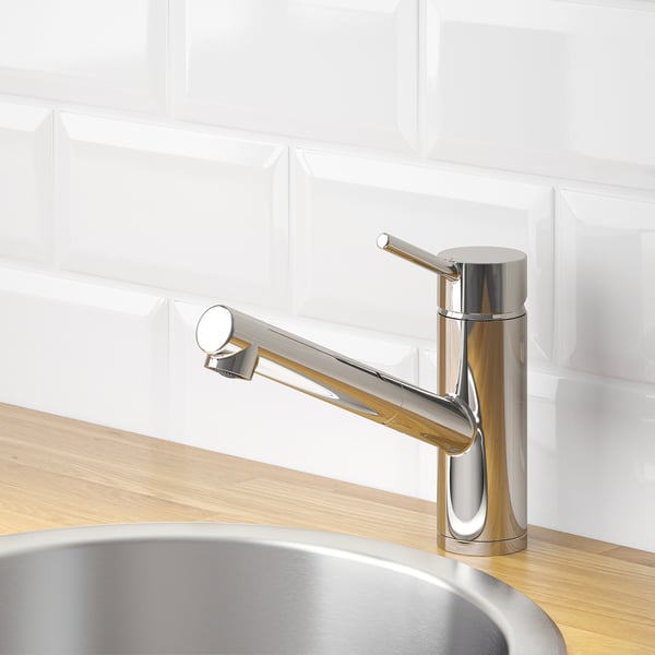 Yttran Kitchen Faucet With Pull Out Spout Chrome Plated Ikea