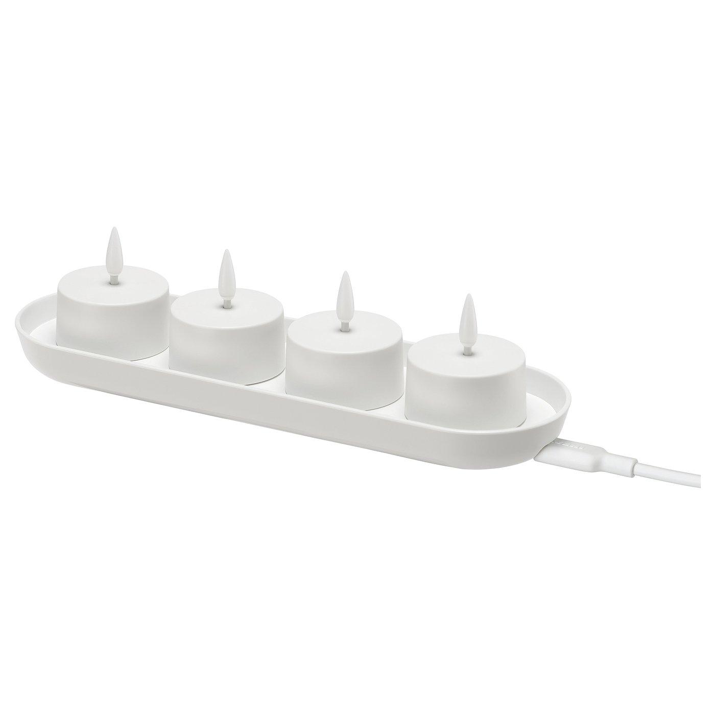 IKEA GLIMMA Candele 100 Pezzi – Durata 4 Ore, Miscela Di Paraffina E Cera Vegetale