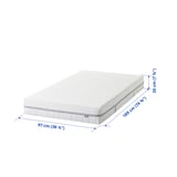 ÅBROTTEN Matelas en mousse, ferme/blanc, 1 place