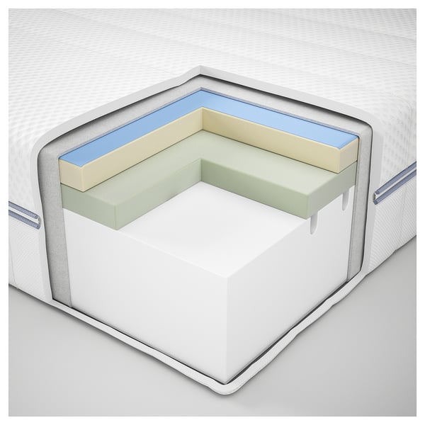 ÅBROTTEN Matelas en mousse, ferme/blanc, 1 place