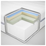 ÅBROTTEN Matelas en mousse, ferme/blanc, 1 place