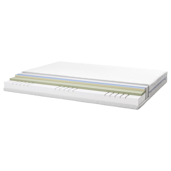 ÅBROTTEN Matelas en mousse, ferme/blanc, 1 place