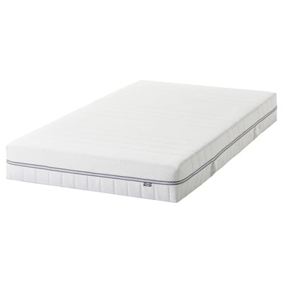 ÅBROTTEN Matelas en mousse, mi-ferme/blanc, 1 place